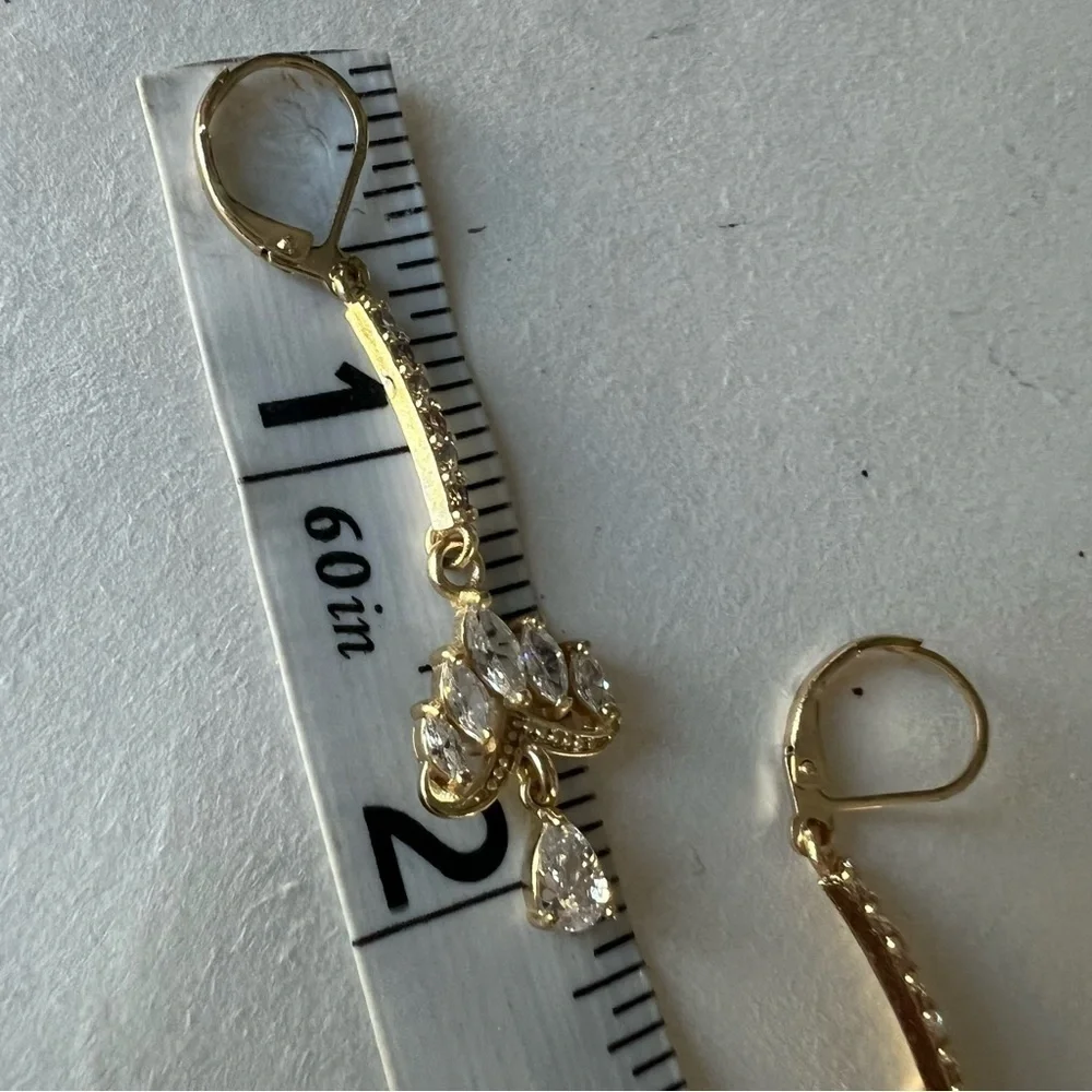 Chandelier Gold Plated Fashion Jewelry Earrings
